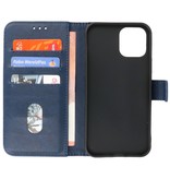 Bookstyle Wallet Cases Hülle für iPhone 12 Pro Navy