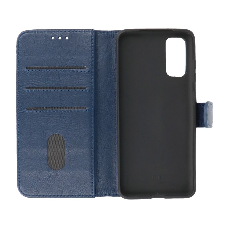 Bookstyle Wallet Cases Hoesje voor Samsung S20 Navy