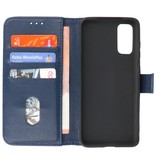 Bookstyle Wallet Cases Hoesje voor Samsung S20 Navy