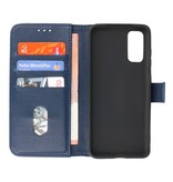 Bookstyle Wallet Cases Hoesje voor Samsung S20 Navy