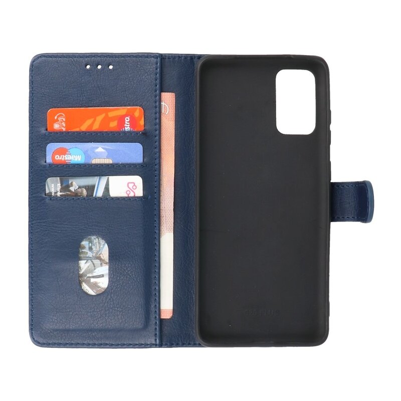 Bookstyle Wallet Cases Hülle für Samsung S20 Plus Navy