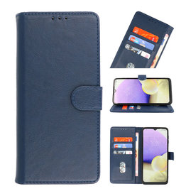 Bookstyle Wallet Cases Funda para Samsung Galaxy A33 5G Azul marino