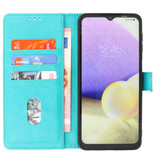 Bookstyle Wallet Cases Cover til Samsung Galaxy A73 5G Grøn