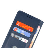 Bookstyle Wallet Cases Funda para Oppo A95 4G - A74 4G Azul marino