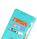 Bookstyle Wallet Cases Cover pour Oppo A95 4G - A74 4G Vert
