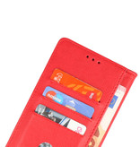 Bookstyle Wallet Cases Cover for Oppo Reno 7 5G Red