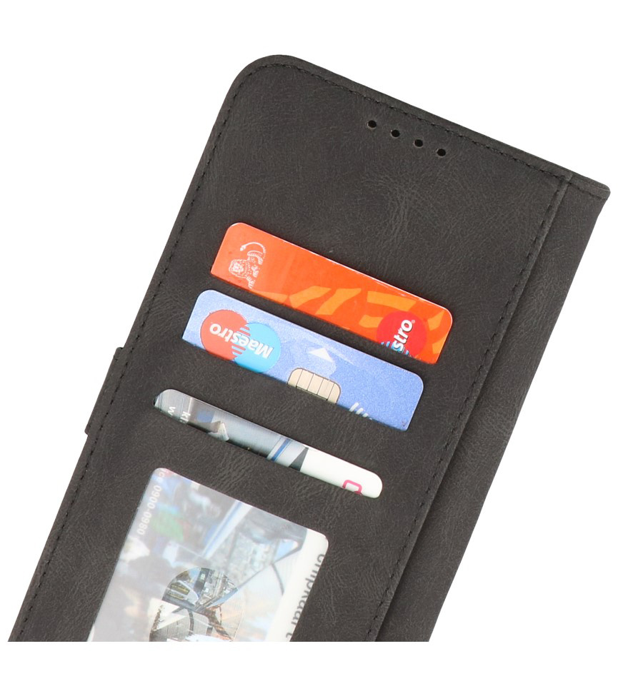 Wallet Cases Hoesje voor iPhone 12 - iPhone 12 Pro Zwart