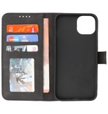 Etuis portefeuille Coque pour iPhone 12 - iPhone 12 Pro Noir