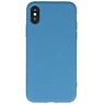 2.0mm Fashion Color TPU Case for iPhone X - Xs Navy