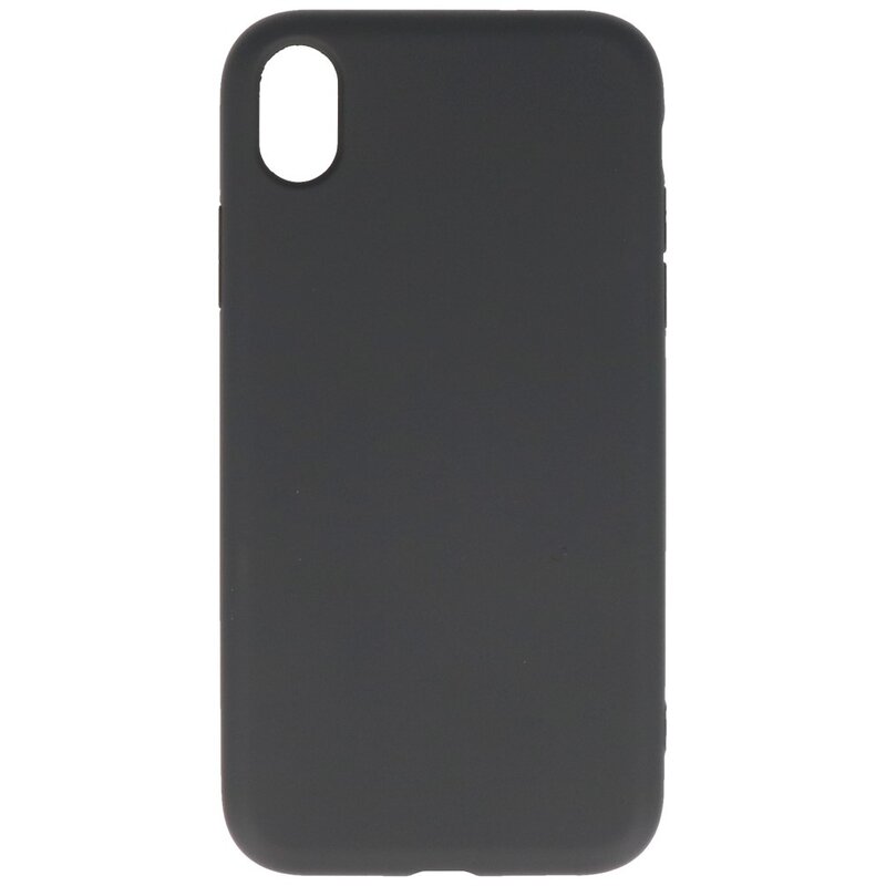 2.0mm Fashion Color TPU Case for iPhone XR Black
