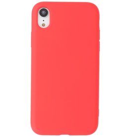 2,0 mm Fashion Color TPU-cover til iPhone XR Rød