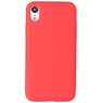 2,0 mm Fashion Color TPU-cover til iPhone XR Rød