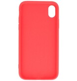 Estuche de TPU de color de moda de 2.0 mm para iPhone XR Rojo