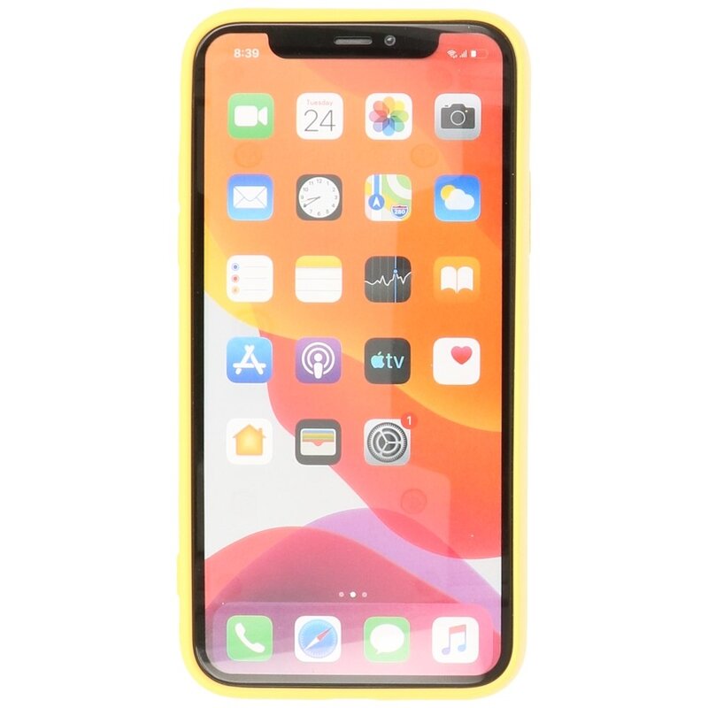Coque en TPU Fashion Color 2.0mm pour iPhone XR Jaune