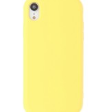 2.0mm Fashion Color TPU Case for iPhone XR Yellow