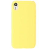 2.0mm Fashion Color TPU Hoesje voor iPhone XR Geel