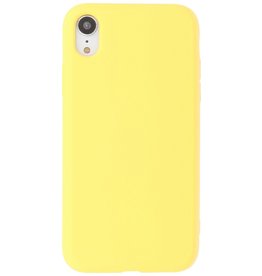 2.0mm Fashion Color TPU Hoesje voor iPhone XR Geel