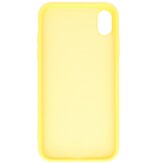 2.0mm Fashion Color TPU Hoesje voor iPhone XR Geel