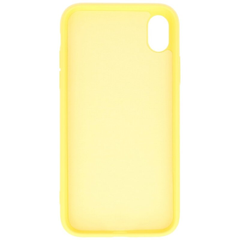 Coque en TPU Fashion Color 2.0mm pour iPhone XR Jaune