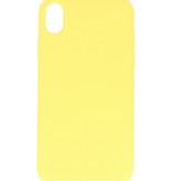 2.0mm Fashion Color TPU Case for iPhone XR Yellow