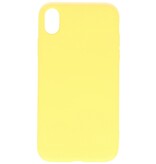 Coque en TPU Fashion Color 2.0mm pour iPhone XR Jaune
