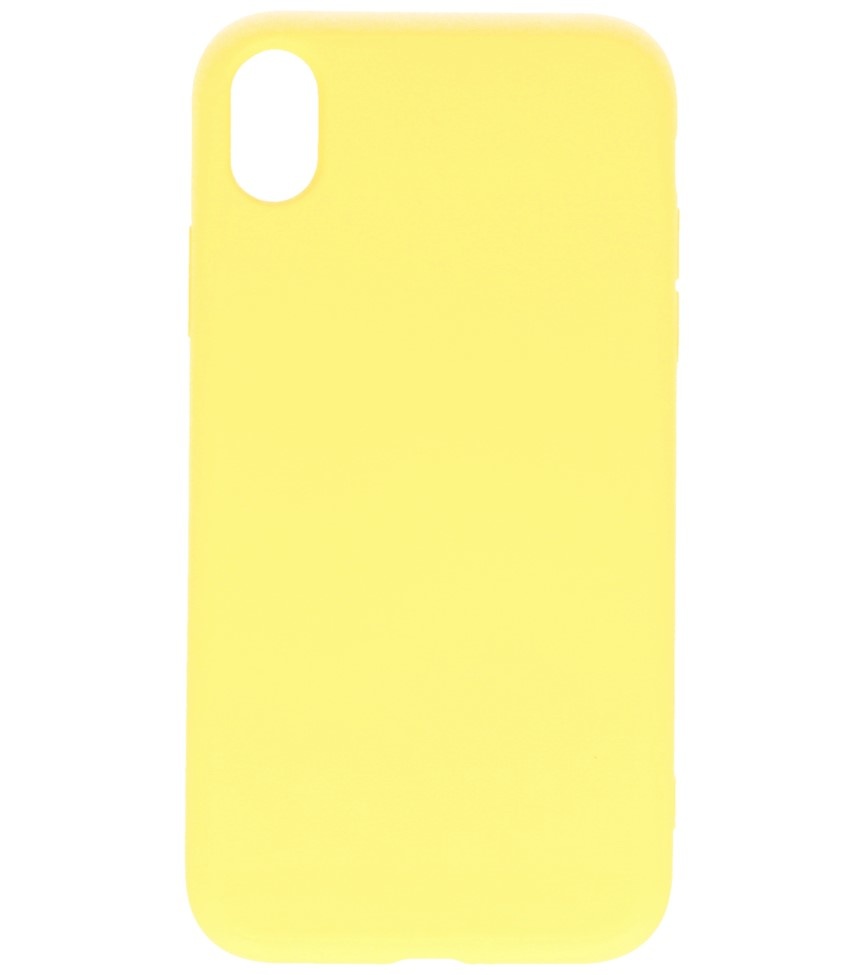 2,0 mm Fashion Color TPU Hülle für iPhone XR Gelb