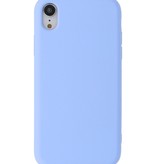 2.0mm Fashion Color TPU Hoesje voor iPhone XR Paars