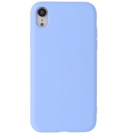Estuche de TPU de color de moda de 2.0 mm para iPhone XR Púrpura