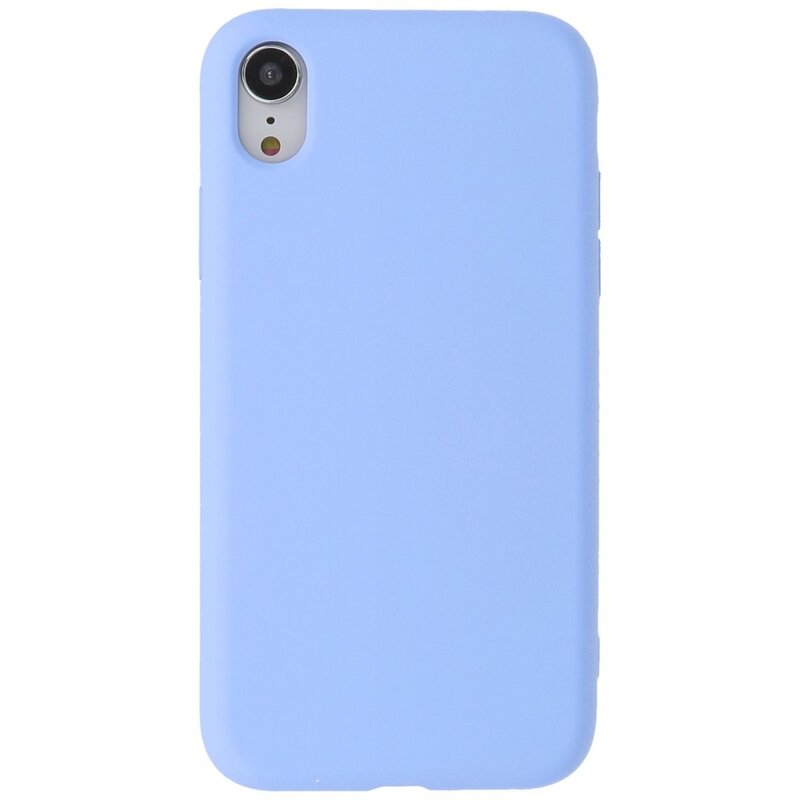2.0mm Fashion Color TPU Hoesje voor iPhone XR Paars