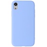 Estuche de TPU de color de moda de 2.0 mm para iPhone XR Púrpura