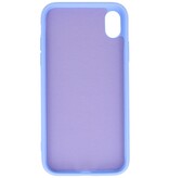 2.0mm Fashion Color TPU Hoesje voor iPhone XR Paars
