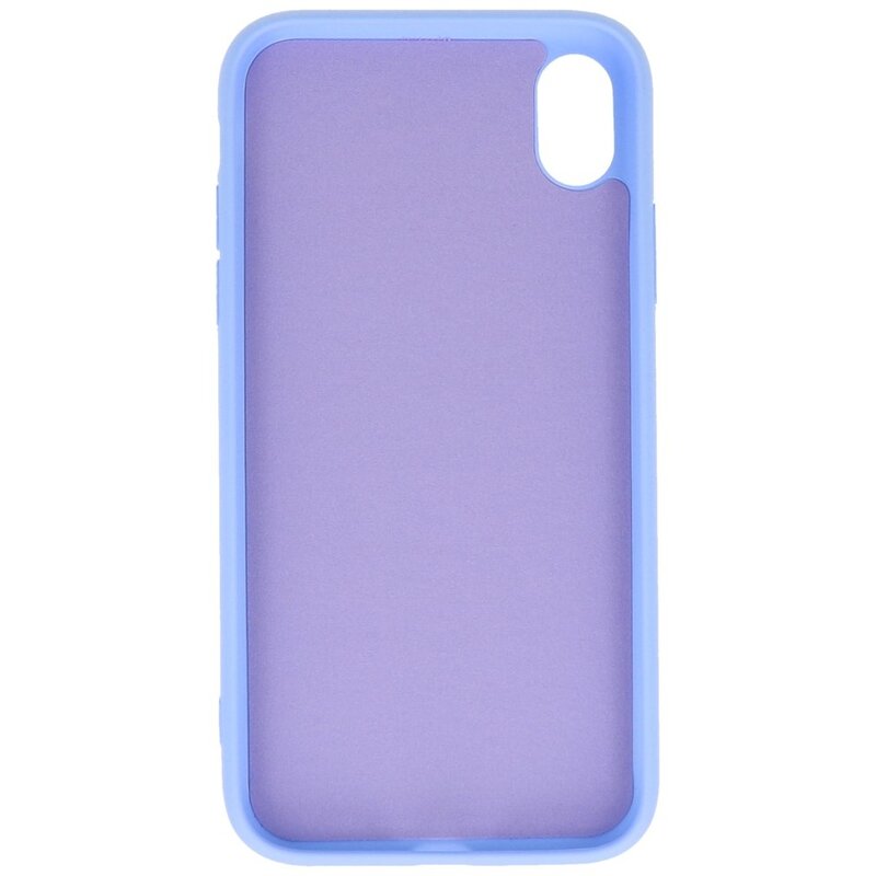 2.0mm Fashion Color TPU Hoesje voor iPhone XR Paars