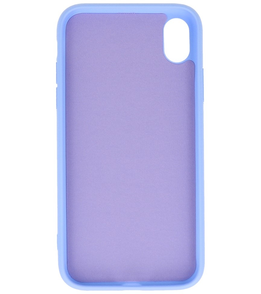 Estuche de TPU de color de moda de 2.0 mm para iPhone XR Púrpura