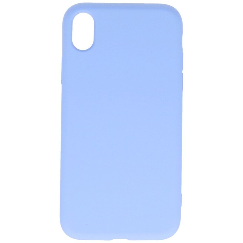 2.0mm Fashion Color TPU Hoesje voor iPhone XR Paars