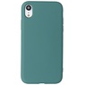 2.0mm Fashion Color TPU Hoesje voor iPhone XR Donker Groen