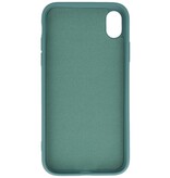 Coque en TPU Couleur Mode 2.0mm pour iPhone XR Vert Foncé