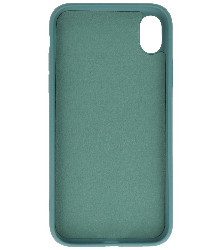 2.0mm Fashion Color TPU Case for iPhone XR Dark Green