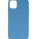 Coque en TPU Couleur Mode 2.0mm pour iPhone 11 Bleu Marine
