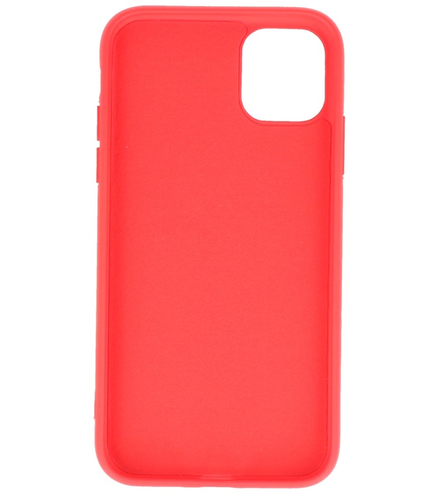 Estuche de TPU de color de moda de 2.0 mm para iPhone 11 rojo