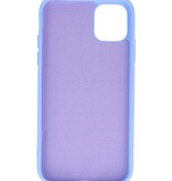 Estuche de TPU de color de moda de 2.0 mm para iPhone 11 Púrpura