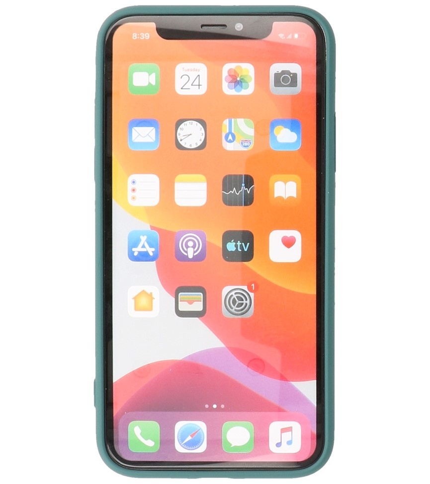 2,0 mm Fashion Color TPU Case für iPhone 11 Dunkelgrün