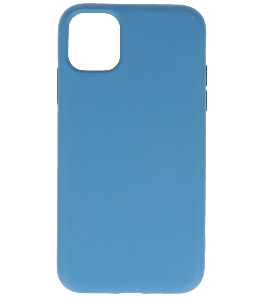 2.0mm Fashion Color TPU Hoesje voor iPhone 11 Pro Navy