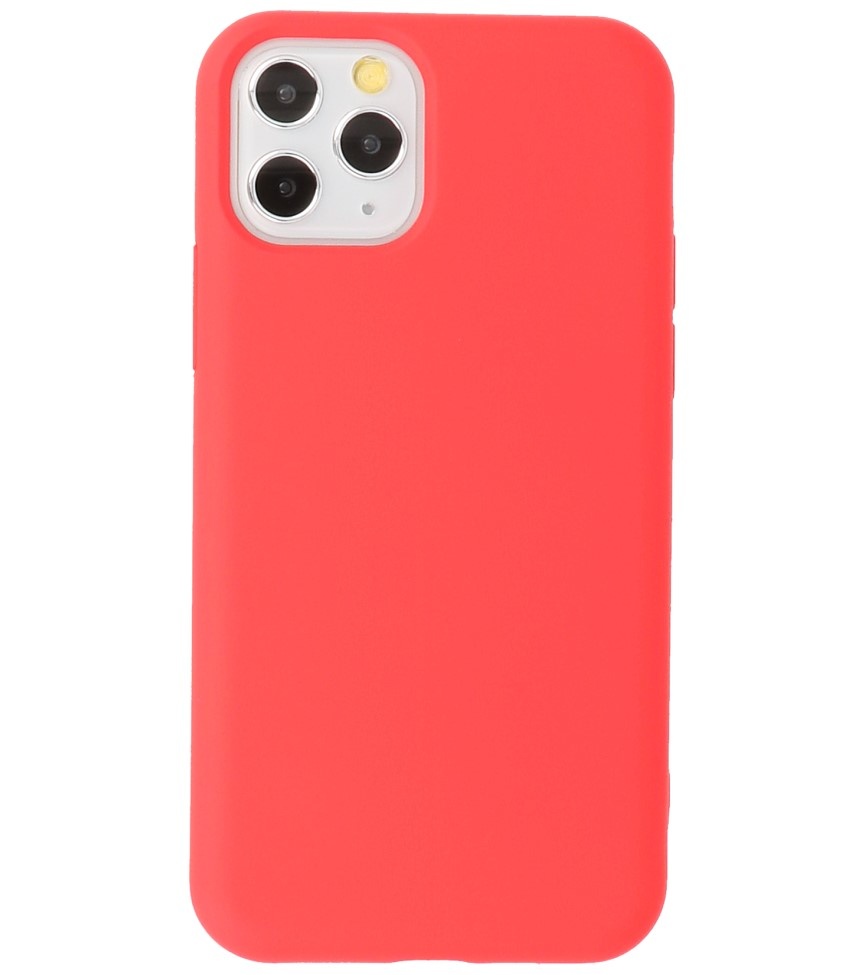 Estuche de TPU de color de moda de 2.0 mm para iPhone 11 Pro rojo