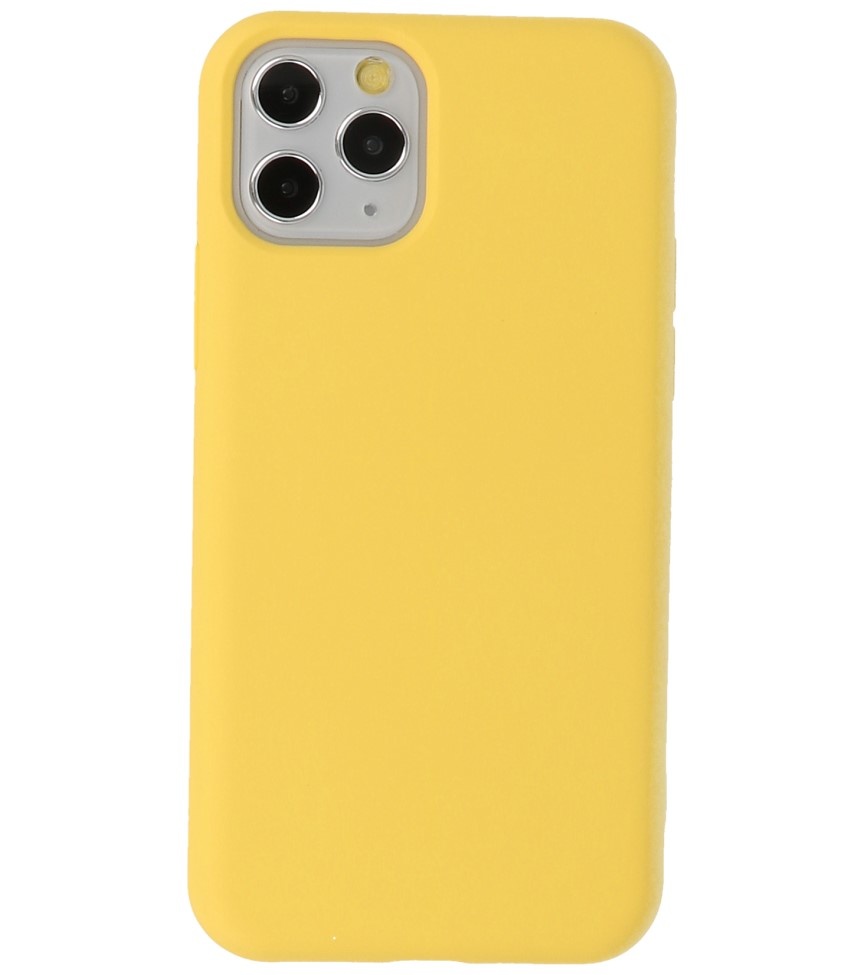 2.0mm Fashion Color TPU Case for iPhone 11 Pro Yellow