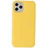 Funda de TPU de color de moda de 2,0 mm para iPhone 11 Pro amarillo