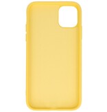 Funda de TPU de color de moda de 2,0 mm para iPhone 11 Pro amarillo