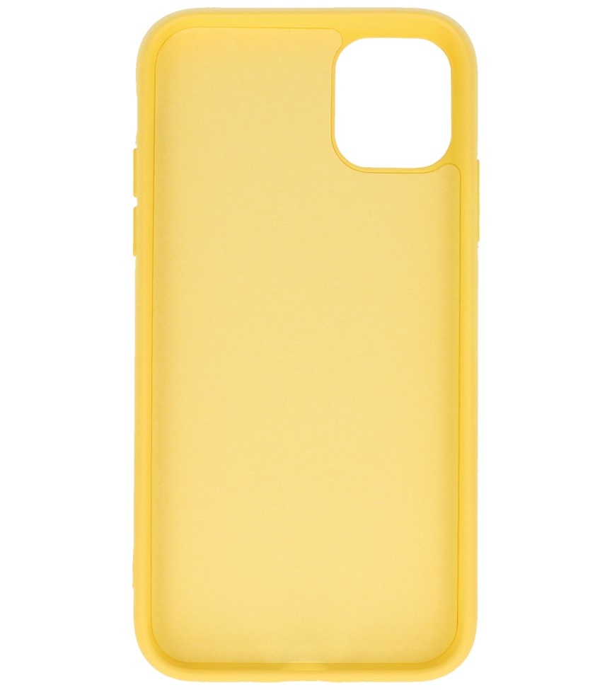 2.0mm Fashion Color TPU Case for iPhone 11 Pro Yellow