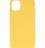 2.0mm Fashion Color TPU Case for iPhone 11 Pro Yellow