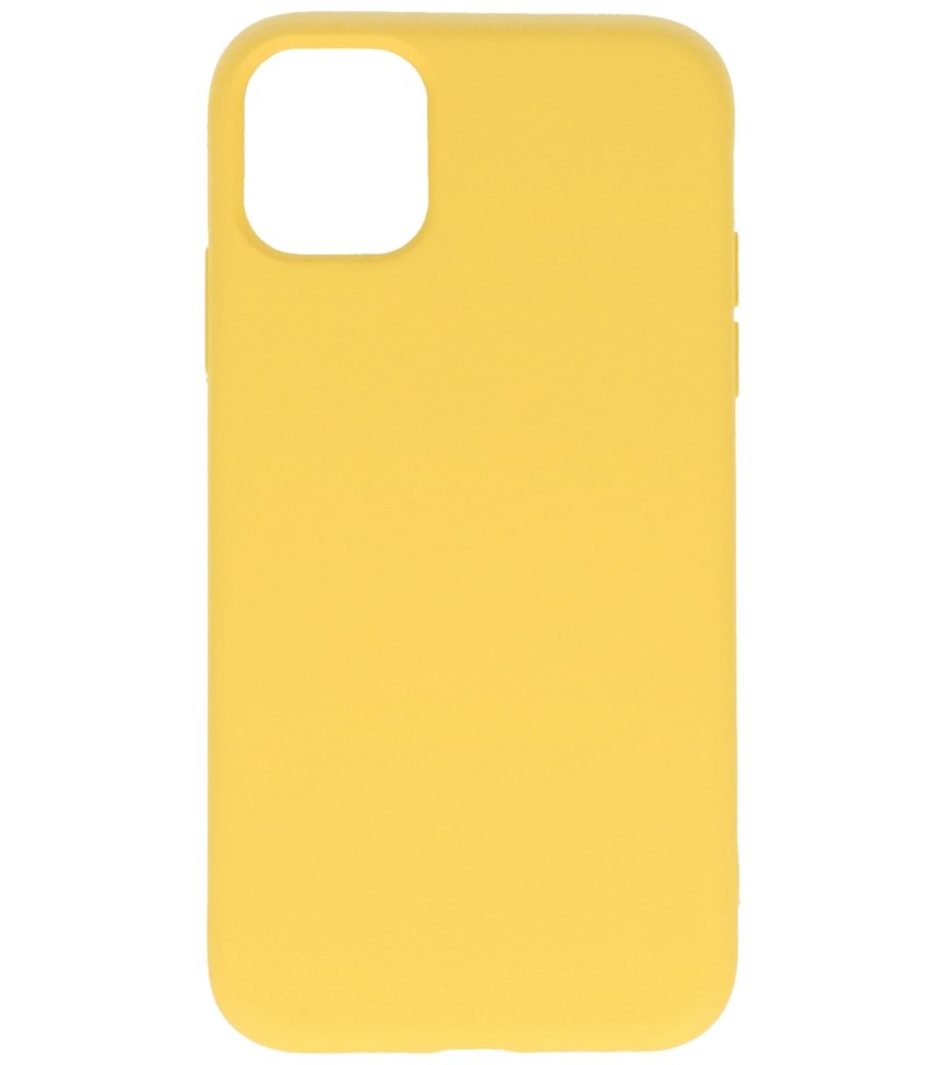 2,0 mm Fashion Color TPU Case für iPhone 11 Pro Gelb