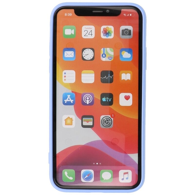 2.0mm Fashion Color TPU Hoesje voor iPhone 11 Pro Paars